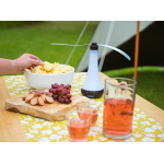 Fliegenwedler weiss mit 2 farbigem LED