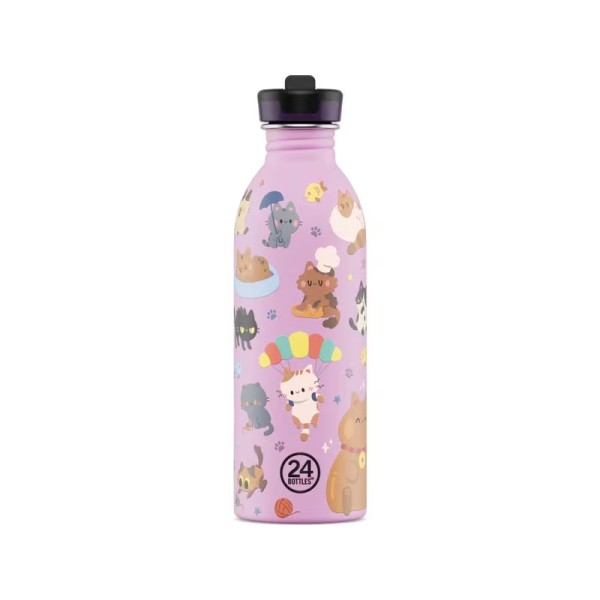Kinderflasche Edelstahl Meow Friends 500 ml