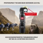 TW1000 Bear Defender, 225ml Sprühstrahl bis zu 10m, Nicht für den Einsatz gegen Menschen!