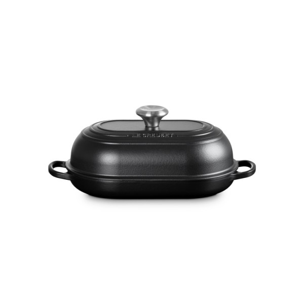 Le Creuset Brot Bräter oval aus Gusseisen SCHWARZ