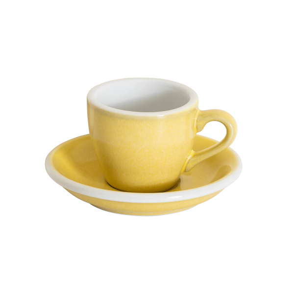 Espressotasse 80 ml reaktive Glasur Butterblume