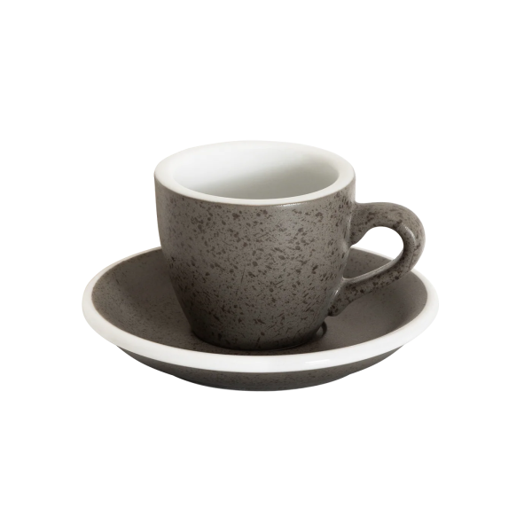 Espressotasse 80 ml reaktive Glasur Granit