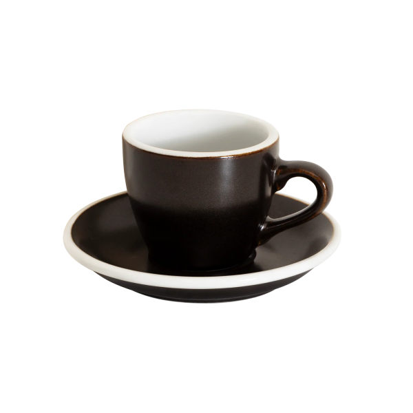 Espressotasse 80 ml reaktive Glasur Schiesspulver