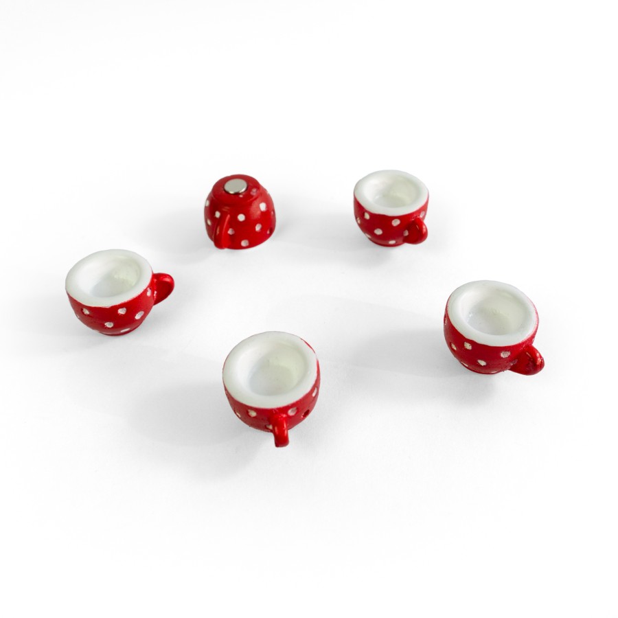 Magnete CUP 5er Set rot/weiss Magnete CUP 5er Set rot/weiss