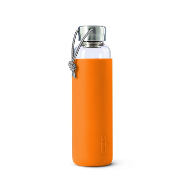 Glas Wasserflasche Orange, 600ml