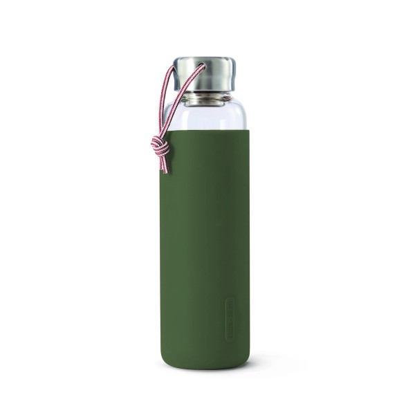 Glas Wasserflasche Olive, 600ml