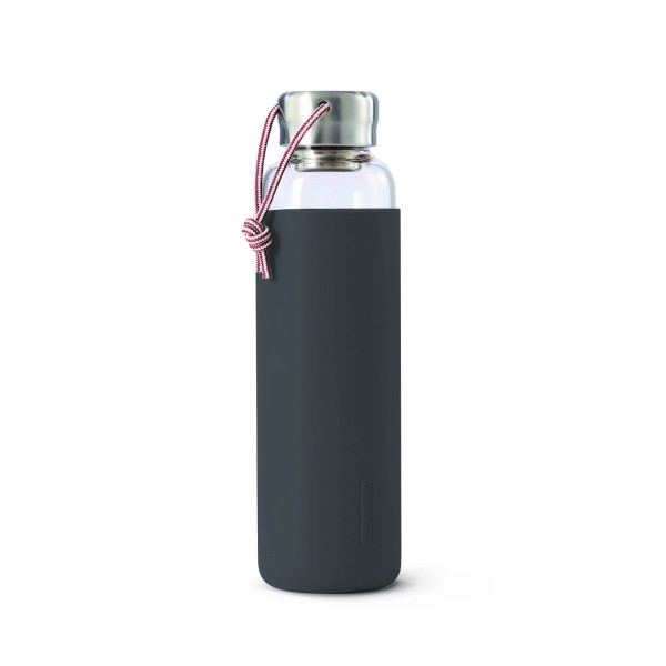 Glas Wasserflasche Schiefer, 600ml