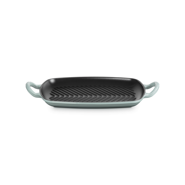 Le Creuset Grillplatte rechteckig Gusseisen 30 cm Sea Salt