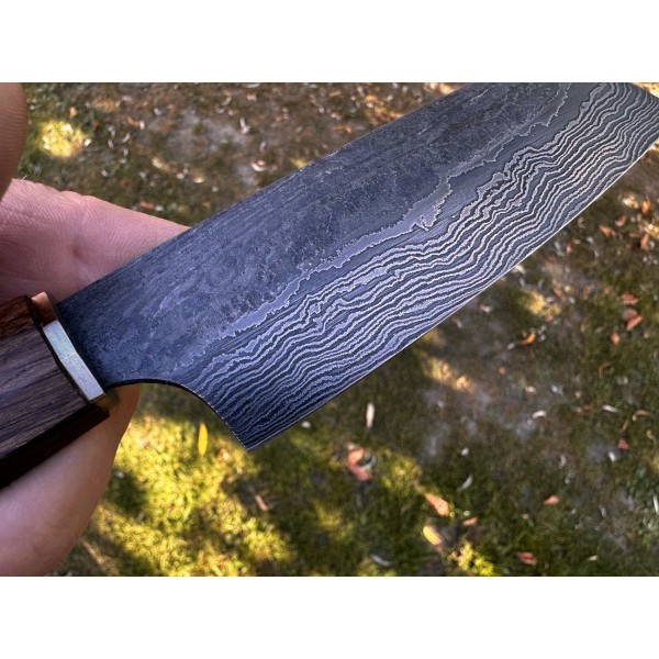 Damastmesser 60 L SLIM Kleines Santoku H10
