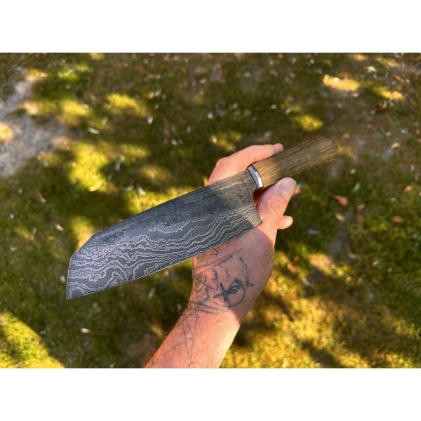 Damastmesser 60 L SLIM Santoku H4