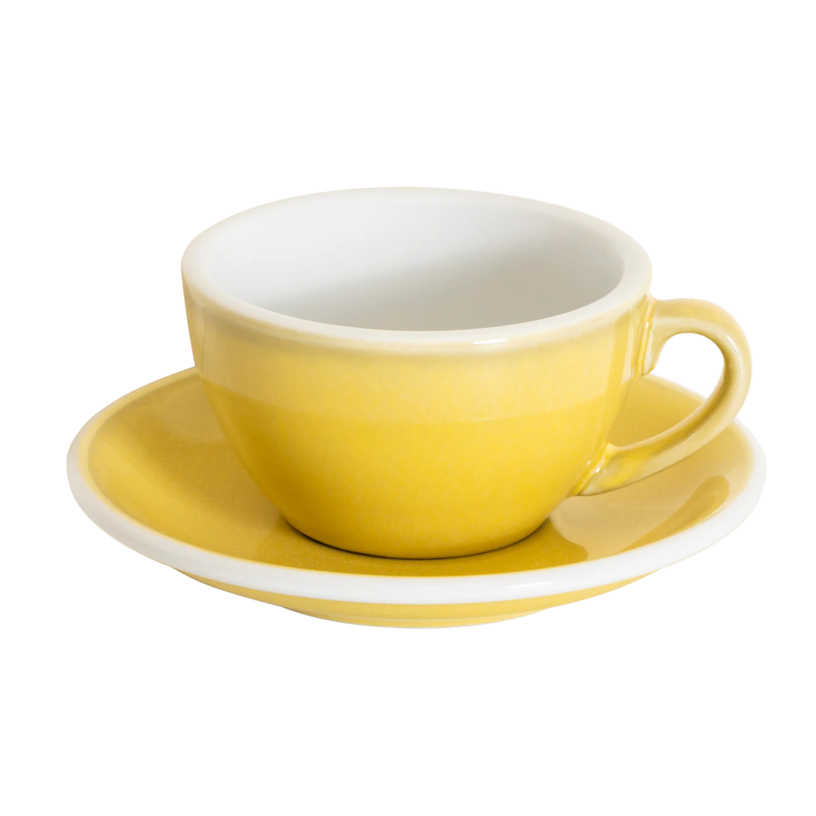 Kaffeetasse 200 ml reaktive Glasur Butterblume