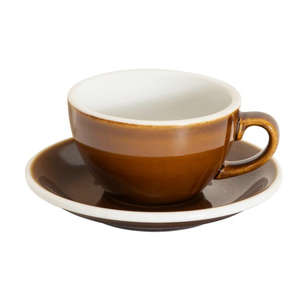 Kaffeetasse 200 ml reaktive Glasur Caramel 