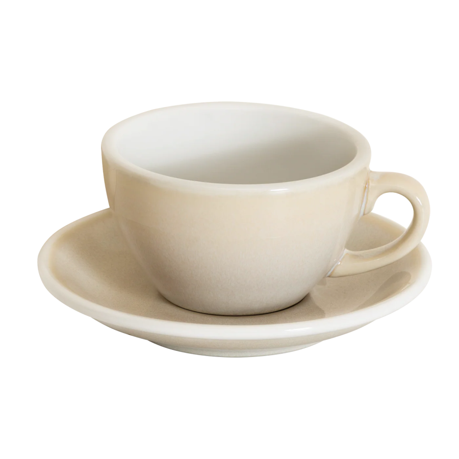 Kaffeetasse 200 ml reaktive Glasur Elfenbein 