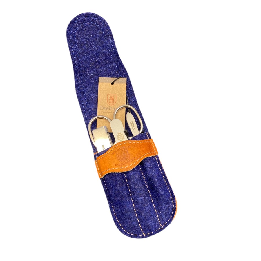 Dreiturm Manicure Klapp-Etui Loden (Wolle) Dreiturm Manicure Klapp-Etui Loden (Wolle)
