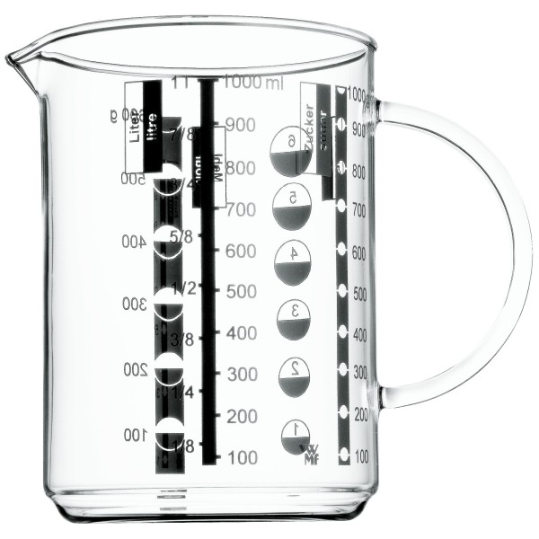 Messbecher Glas 1.0 lt