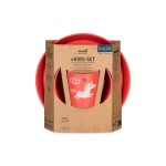 Kindergeschirr Regenbogen rot 3er Set Kindergeschirr Regenbogen rot 3er Set